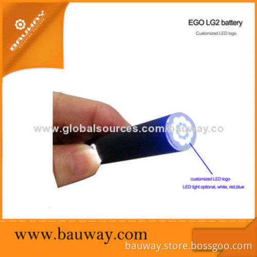 Ecigs OEM eGo Battery with LED Logo, 3.3-4.2V Voltage